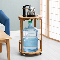 Gefei tea cabinet simple living room shelf tea cabinet mobile small tea table simple balcony household with electrical appliance set