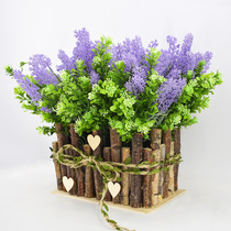 Original eco-flower pot wood caring long box wood flower case multi-meat flower potted indoor wood flower pot
