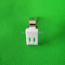 Double needle machine presser foot 1 4 specification plastic flat bottom presser foot anti-injury cloth presser foot