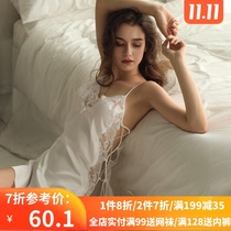 Mrs. Lemon sexy pajamas see-through lace Lacy seduction female spring strap nightgown lingerie lingerie