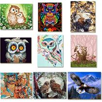 Owl Painting By Number On Canvas Acrylic Paint For Adults