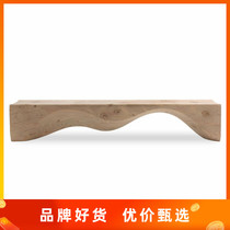 Solid Wood creative long bar shoe stool hotel decoration log bench simple TV cabinet rest area solid wood stool