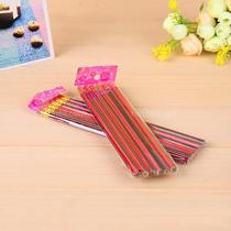 Preferential 6 clothes red pencil with small eraser student stationery study supplies prize ground stall source