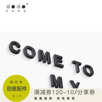 dodo hole board accessories Letter magnet Refrigerator sticker Creative magnet