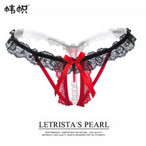 Womens sexy underwear lace Pearl Press Mole Yin Sao passion tease pop pop free flirting thong