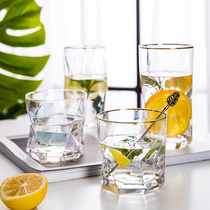 Transparent glass Net red European style home Creative wine cup creative beer glass drinking glass whiskey wine glass