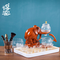 New product jitung lazy glass tea maker kung fu tea ceremony full semi-automatic tea set office meeting guest teapot