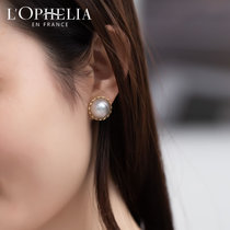 LOphelia Olanwiya Japanese sea mabel pearl earrings 18k strong light immaculate female love gift