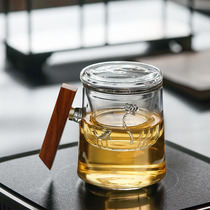 999 silver jewelry creative glass kung fu tea set brewing tea heat-resistant glass office Cup Tea Cup mug mug