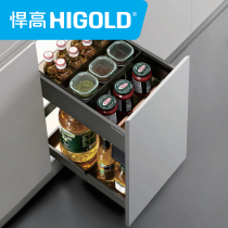 Brawler Hillebaogli kitchen cupboard double seasoned pull-basket drawer type double containing shelf seasoning shelf