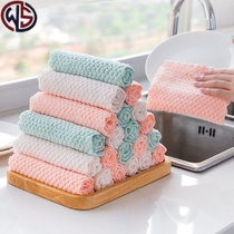 Washing dishes and dishwashing cloth absorb water do not lose oil wipe the table to oil lazy people brush bowls kitchen supplies Household Encyclopedia