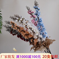 Delphinium simulation flower Hyacinth wedding flower arrangement hotel wedding hall decoration flower autumn color retro big flying swallow