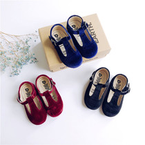 Daddy home Australia old soles children handmade velvet buckle 811 princess shoes ballet shoes 77