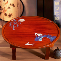 Jinbei legend Luo Dian lacquerware Kang table Wooden tea table Tea table Tatami bay window table Kang several small tables Bed table