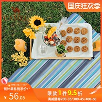 Camel outdoor Oxford cloth picnic mat moisture-proof mat thickened picnic mat foldable portable waterproof spring outing mat