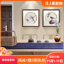 Household distribution box decorative painting no hole blocking empty box gate box entrance living room new Chinese hanging painting