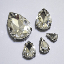 Wedding dress accessories glass hand seam special-shaped claw drill clothes shoes bag repair Diamond water drop shape