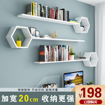 Wall shelf dining room living room bedroom background wall creative wall hanging cabinet wall hanging bookshelf bookcase