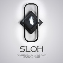 Nordic wall lamp simple modern bedroom bedside lamp creative minimalist living room background wall lamp household industrial wind lamps