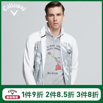 Callaway Callaway Golf Mens Mens Spring Casual Windbreaker Knitted Stitching Clothing Clothes