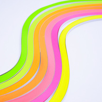 Fluorescent color derived paper super long 54*0 5cm roll paper strip handmade paper derived paper painting material monochrome roll paper strip
