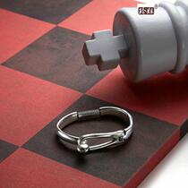 Spanish UNOde50 silver plated extremely simple buckle bracelet male and female with the same manual work as the old but the European and American light extravaganza