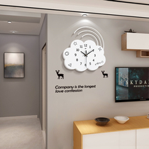 Nordic clock wall clock living room modern simple hanging watch creative home wall fashion silent bedroom quartz clock