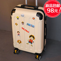 Suitcase Woman Pull Rod Box Universal Wheel Small New 20 Inch Student Travel Password Leather Case Male Net Red Ins Tide