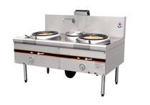 Commercial energy-saving stove gas stove double-fried one-temperature roasting stove 1 5 meters gas fried stove restaurant with stove double-fried and one hanging