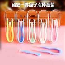 Suction Sticks Hard Mirror Glasses Invisible Tweezers Clips Box Silicone Gel Sexual Beauty Pupil Aids Periopic Glasses With Student Glasses Box Subs