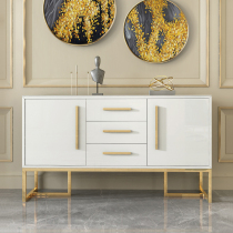 Postmodern light lavish dining side cabinet Living room modern minimalist storage doorway Xuanguan cabinet-like board room furniture