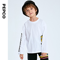 (Small yellow person IP) pig Banna childrens clothing spring and autumn boys long sleeve T-shirt childrens base shirt coat cotton