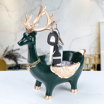 Into the door key storage box creative porch shoe cabinet coffee table desktop remote control storage ornaments Nordic light luxury