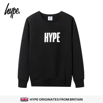 Hype pop brand fashion simple mens letter printing round neck long sleeve sweater street bf pullover couple outfit