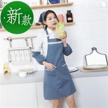  Pastoral style Pastoral housekeeping a cloth headscarf apron oil-proof Korean waist suit sleeve cover fashion hijab waterproof