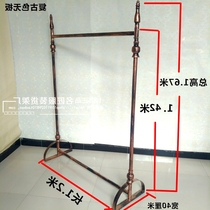 Iron display rack floor-standing men's and women's clothing store coat rack retro middle island rack bedroom clothes rack