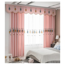 Childrens Curtains Boy Girl House Universal Colorful Embroidered Window Curtain finished product Custom