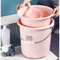 Laundry Bucket Student Dormitory Kit Plastic Bucket Linker Linker Household Multi-function Portable Basin