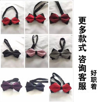  Professional collar flower female bow Bank stewardess Hotel shirt accessories tooling bow tie striped business college style OL