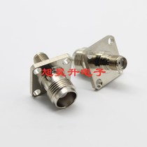 RF coaxial connector TNC SMA-KKF TNC female turn SMA female four-hole flange panel mounting connector