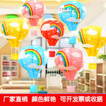  Kindergarten pendant decoration Hanging decoration Wall Classroom ceiling Corridor Air ring decoration Hot air balloon decoration