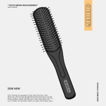 Comb mens styling fluffy blow hair oil head curling hair comb female anti-static back home high temperature ribs comb comb
