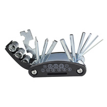 Bicycle 16-in-one portable combination tool Multi-function folding repair kit Six-angle wrench screwdriver