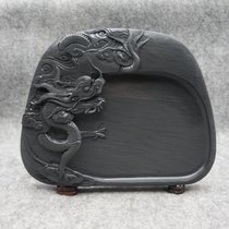 Boutique collection antique relief inkstone natural original stone She inkstone Instone four treasure ornaments end inkstone easy water inkstone Red Inkstone