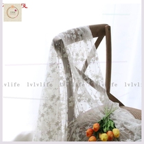 Chic wind mesh lace cloth tablecloth cover cloth door curtain rural Nordic style swing shooting background cloth shooting props