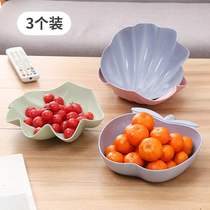 New household water living room sugar snack plate dry fruit plate plastic wedding cake tray tea tray