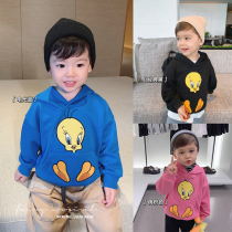 Chenchen mother rabbit childrens autumn clothes 2021 new boys foreign style jacket boys autumn hooded clothes