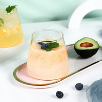 Japanese cute microwave oven can heat Net Red childrens Milk Cup Breakfast Cup home without scale lead free glass