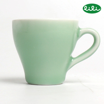 Lili series small waist azure round ear espresso cup