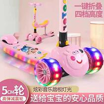 Children's scooter can ride 1-2-3-6-year-old three-in-one male and female children baby car